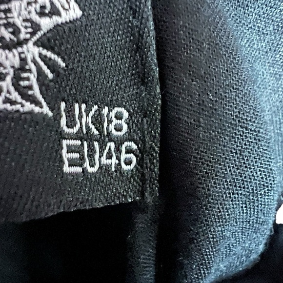 Hearts & Roses Brocade Lace Up Corset Dress Red Black Floral Fairy Goth Sz 14 - Picture 8 of 15